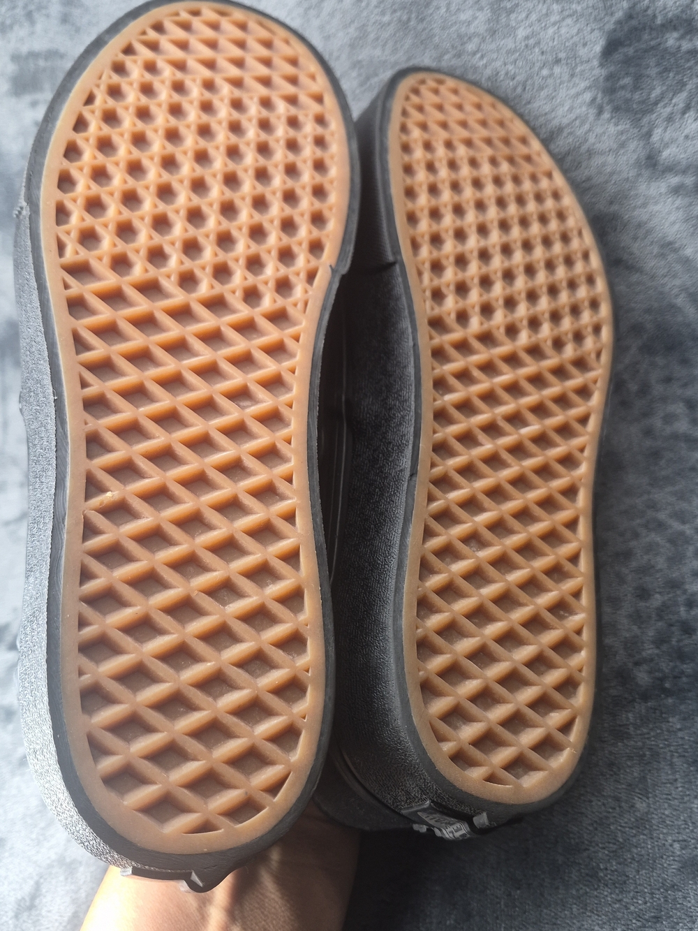 Vans Asher Black Canvas Slip On Skate Shoes Women's 10 - Picture 10 of 11